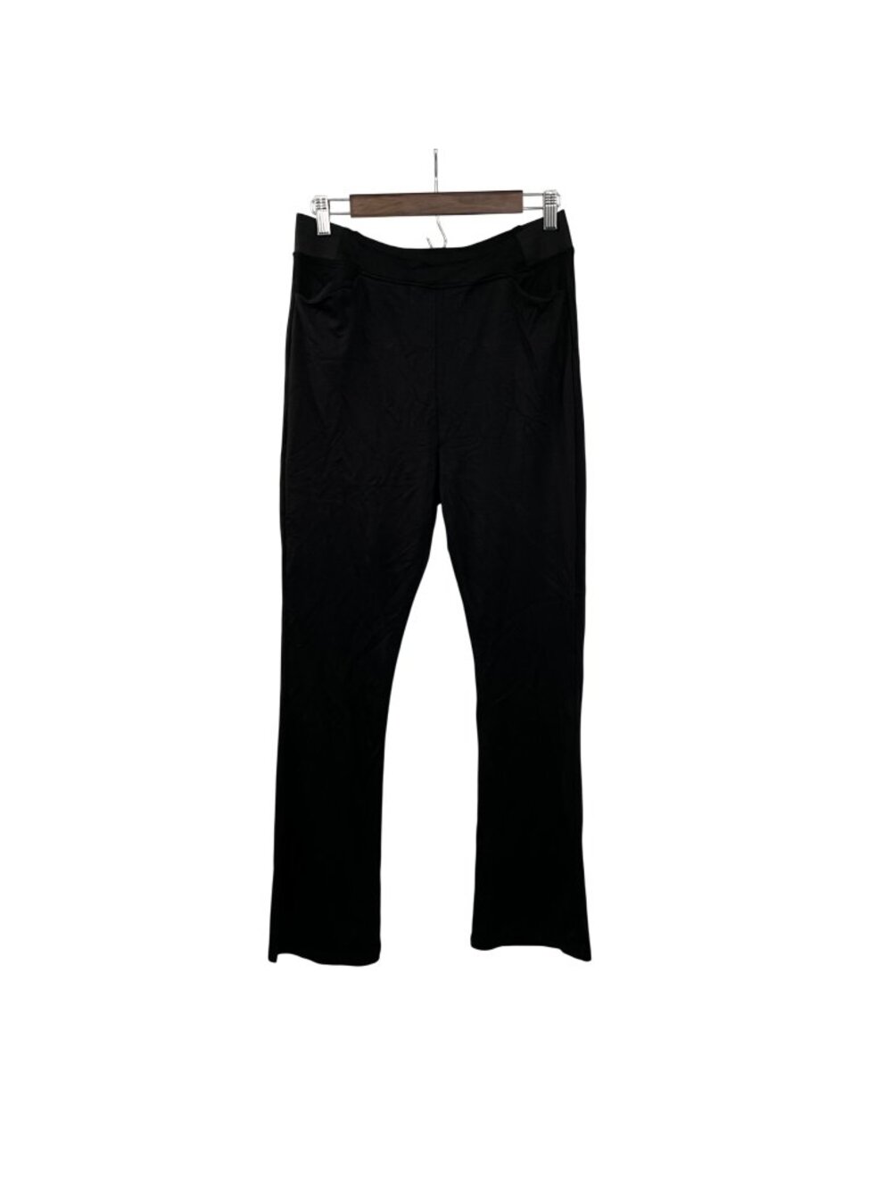 A New Day Womens Bootcut Pull On Pants Black Size Large Pockets